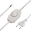 Шнур сетевой с диммером, 2х0,75 мм, 2 м белый - 11-1139 MEET