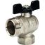 Кран шаровой со сгоном угловой 1' ВН ручка бабочка - RG008Q0M49QPCN STOUT SVB-0008-000025