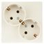 Розетка 2-м СП Simon 24 16А IP20 2х2P+E Schuko без защ. шторок механизм сл. кость 2450459-031