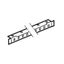 Комплект из 2 траверсов 600мм для XL3 4000 Leg 020552 Legrand