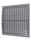 Решетка вентиляционная наружная регулируемая, из ASA пластика 350х350, цвет Серый - 3535РРПН сер ЭРА 16967