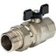 Кран шаровой со сгоном 1 1/4' ВН ручка бабочка - RG008Q0M497039 STOUT SVB-0007-000032