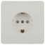 Розетка однофазная скрытого монтажа, в рамку с заземлением со шторками белый 16А 250В IP20 винтовые зажимы 7-206-01 Intro Style - Б0060623 ЭРА