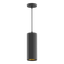 Светильник светодиодный подвесной ДПО 12 Вт 920 Лм 4100К цилиндр черный-золото IP20 LED 79х200 мм 170-240 В Overhead Gauss - HD035