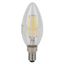 Лампа светодиодная филаментная LS CLB40 4W/840 230VFILCL 4Вт 4000К нейтр. бел. E14 470лм B угол пучка 300град. 220-240В (замена 40Вт) прозр. стекло OSRAM 4058075684157
