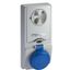 ПАНЕЛЬНАЯ РОЗЕТКА UNIKA С ДЕРЖ ПРЕДОХР 16A 3P-E 200-250 IP65 | 82182 Schneider Electric