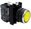 Кнопка с подсветкой-светодиод (1НО) 12-30В перем. и пост. тока желт. EMAS B180DS
