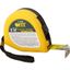 Рулетка Профи 5мх19мм калибр. лента; нейлон. покрытие; магн. крючок; эласт. корпус; двойн. стопор черн./желт. FIT 17425 РОС