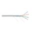 Кабель F/UTP кат.5E (класс D) 4 пары 24 AWG (0.50мм) тест по ISO/IEC 100МГц ож BC чистая медь внутр. PVC нг(А) сер. (уп.305м) NIKOLAN NKL 4200A-GY