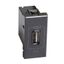 Розетка USB Axolute 1мод. 1.1А 230/5В антрацит Leg BTC HS4285C1 Legrand