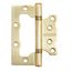 Петля дверная накладная без врезки 2шт АЛЛЮР 100х75 2BB SBP латунь матовая - 1046 ПТК