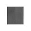 Переключатель перекрестный 2-кл. СП STRONG 10А графит Kranz KR-78-0733-6