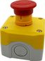 Кнопочный пост SALK178, 1 отверстие, желтый с кнопкой аварийного останова | SALK178 Systeme Electric APC