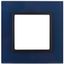 Рамка для розеток и выключателей синий стекло ЭРА Elegance 14-5101-29 - Б0034483