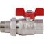 Кран шаровой со сгоном 1' ВН ручка бабочка (EPDM) - RG008SHJK0E2HN STOUT SVB-1007-000025