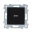 Мария Механизм выключателя одноклавишного скрытой установки со светоиндикацией С110-438 Антрацит - 110042 Кунцево