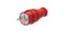 Вилка прямая 16А 2P+E 250В IP44 MultiSet каучук красн. SE MST4401RD APC