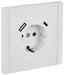Розетка FORTE&PIANO FP247 16А USB A+C 18Вт с заземл. защ. шторки винт. крепл. бел. IEK FP-R14-16-U22-018-K01