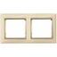 Рамка 2-м Valena горизонт. сл. кость/зол. штрих (DIY-упак.) IEK 695647 Legrand