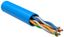 Кабель связи витая пара U/UTP, кат.5E 4х2х24AWG solid, PVC, 305м, синий | LC1-C5E04-113 ITK IEK