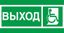 Пиктограмма (Наклейка) ПЭУ 010 Выход Инвалиды (135х260) для SIRAH IP65 | 2502002740 Световые Технологии