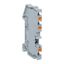 Клеммная колодка пружинная 4 Push-in 3 вывода серая| PIT-4-3 | EKF