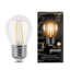 Лампа светодиодная филаментная LED 11 Вт 810 лм 2700К шар P45 теплый E27 AC 220В прозрачная колба Black Filament - 105802111 Gauss
