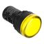 Индикатор ND16-22DS/4C желтый, компактный, встр. конденсатор, IP65 АС230В (R) | 828166 CHINT