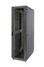 Шкаф серверный напольный S3000, IP20, 33U, 1625х600х800 мм (ВхШхГ), дверь: перфорация, задняя боковая панель: сплошная, разборный, цвет: чёрный - 60F-33-68-34BL Eurolan