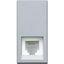 Розетка телефонная Axolute RJ11 кат.3 К10 алюм. Leg BTC HC4258/11N Legrand