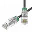 Патч-корд неэкранированный SLIM CAT6A U/UTP 4х2, 28 AWG, LSZH, чёрный, 0,5м - RN6AUU4505BK-28 ДКС