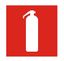 Пиктограмма (пластина) ППБ 0003 Огнетушитель (105х105) | 2502001130 Световые Технологии