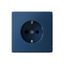 Розетка ArtGallery 16А с заземл. защ. шторки механизм аквамарин SE GAL001145 APC