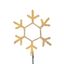 Фигура профессиональная Снежинка, цвет теплый белый, размер 30х28см - 501-210 NEON-NIGHT