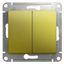 Выключатель 2-кл. СП Glossa 10А IP20 (сх. 5) 10AX механизм фисташк. SE GSL001051 APC