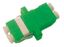 Адаптер оптический проходной LC/APC-LC/APC SM dupleх корпус пластик. Бел. колпачки FA-P11Z-DLC/DLC-N/WH-GN зел. Hyperline 242814