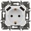 Розетка Elegance 14-4109-01М 2P+E 16A-250В, штор. с 2xUSB 5В-3А, белый матовый | Б0065773 ЭРА