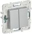Выключатель перекрестный 2-кл. SKANDY 10А SK-V06S серебр. IEK SK-V23-0-10-K23