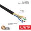 Кабель UTP 4PR 24AWG, CU (медь), CAT5e, 100 МГц, PE, черный, OUTDOOR, бухта 50 м | 01-0045-50 REXANT MEET