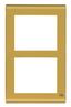 Рамка 2-м вертикал. матов. зол. Cellia Makel 2346707