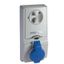 Розетка панельная UNIKA 16А 2P-E 200-250В IP44 SchE 82131 Schneider Electric