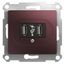 Механизм розетки USB 2-м Glossa баклажан. SchE GSL001132 APC