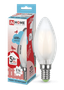 Лампа светодиодная LED-СВЕЧА-deco 5Вт свеча матовая 4000К нейтр. бел. E14 450лм 210-240В IN HOME 4690612006765