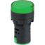Лампа индикаторная Navigator 82 800 NBI-I-AD22-230-G зеленая d22мм 230В AC/DC | 82800 24409
