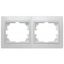 Рамка для розеток и выключателей 2 поста белый пластик Intro Plano 1-502-01 - Б0027625 ЭРА