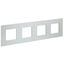 Рамка 4-м SKANDY SK-F34S металл серебр. IEK SK-M42-M-K23