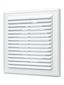 Решетка вентиляционная приточно-вытяжная, из ABS пластика 150х150 с фланцем D100 - 1515R10F ЭРА 22699