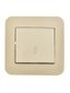 Переключатель проходной 1-кл. 1п СП ASTI 10А IP20 в сборе крем. LEZARD 7081-0303-105