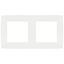 Рамка для розеток и выключателей ЭРА Серия 12 12-5002-01М на 2 поста, белый матовый | Б0065736