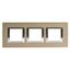 Рамка 2х3мод. Axolute 71мм прямоугол. горизонт. бронза Leg BTC HA4802M3HBR Legrand
